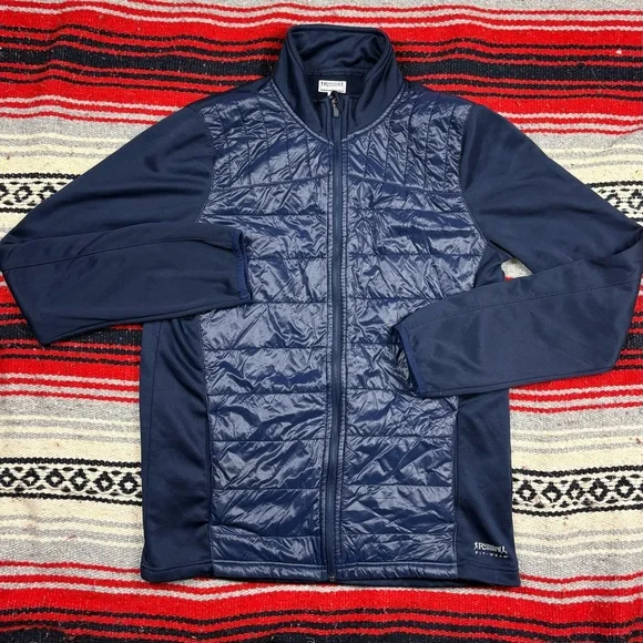Running Room Quilted Blue Performance Jacket | Small - Picture 1 of 4